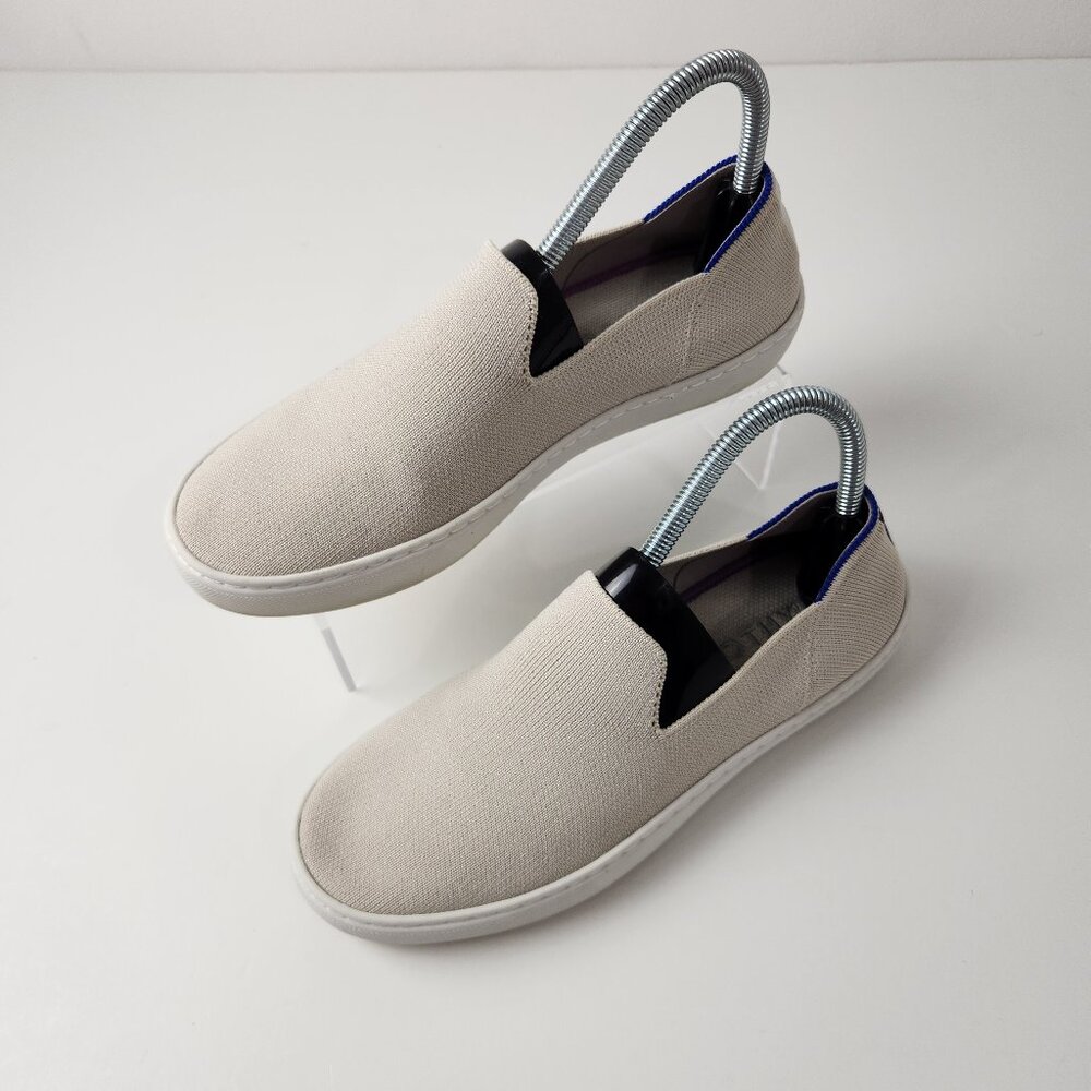 Rothys Shoes Womens 8 Sand The Original Slip On Sneaker Knit Fabric Casual